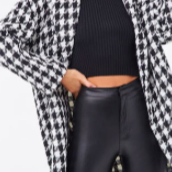 Forever 21 Jackets & Blazers - Forever 21 Tweed Houndstooth Coat